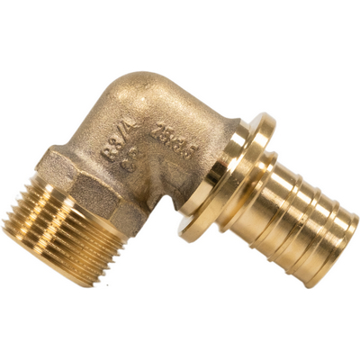 Угол переходной с наружной резьбой для труб из сшитого полиэтилена Рехау Rautitan MX DZR латунь