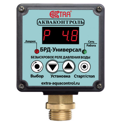 Реле давления электронное безыскровое БРД-3У-2,5-5% НАР 1/2" с паролем Extra Акваконтроль 2820360000