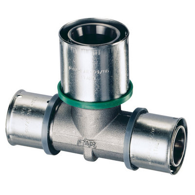 Тройник перех. 20x26x20 пресс Никель FAR