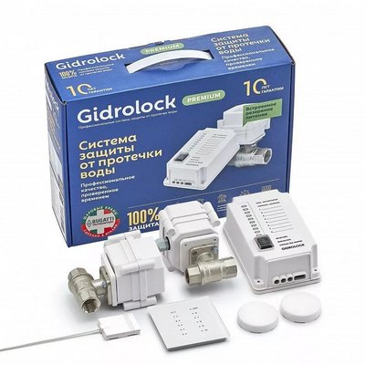 Система контроля протечки воды Gidrolock Premium Radio Bugatti 3/4" 31101022