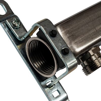 Коллекторная группа (болванка) для отопления Stout на 8 выходов из нержавеющей стали SMS-0923-000008