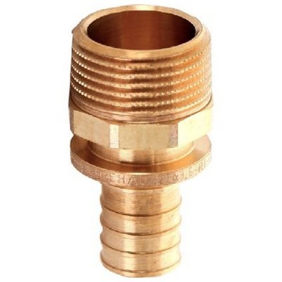 Переходник с наружной резьбой для труб из сшитого полиэтилена Рехау Rautitan RX+ Бронза