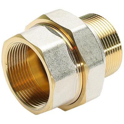 Американка латунная внутренняя/наружная резьба под конус никелированная Tim