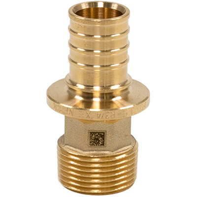 Переходник с наружной резьбой для труб из сшитого полиэтилена Рехау Rautitan MX DZR латунь