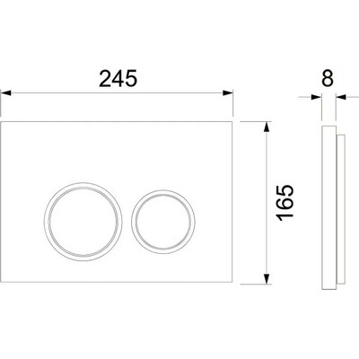Инсталляция для унитаза Tece TECEspring 4 в 1 с панелью смыва TECEspring R Хром глянец S955101