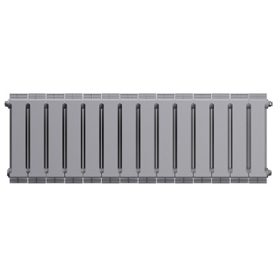 Радиаторы Royal Thermo PianoForte 300 Silver Satin биметаллические, серебристые боковое подключение