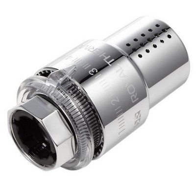 Головка термостатическая (термоголовка) M30х1,5 жидкостная Хром Royal Thermo Design RTO 07.0010