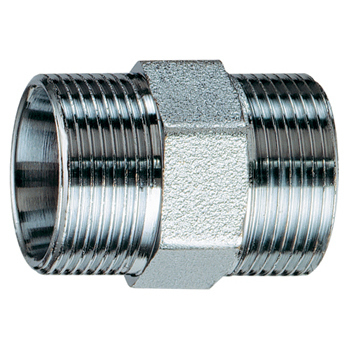 Переходник наружная-наружная метрическая резьба хром FAR латунь