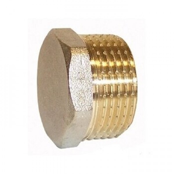 Заглушка (пробка) латунная с наружной резьбой Elsen Metalit латунь