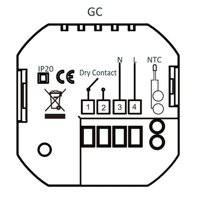 Термостат Beca BHT-006 GC WiFi "3 А"