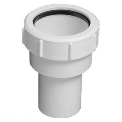 Переход для внутренней канализации Ø50х40 обжимной длинный однораструбный БЕЛЫЙ McAlpine 40x50-WH