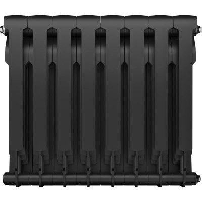 Радиаторы Royal Thermo BiLiner 500 Noir Sable биметаллические, чёрные боковое подключение