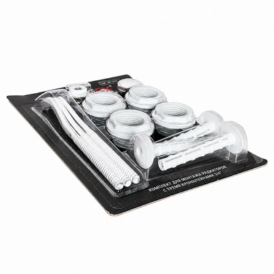 Комплект пробок для монтажа радиаторов 3/4" Valfex с 3-мя кронштейнами, AD-1003 3/4