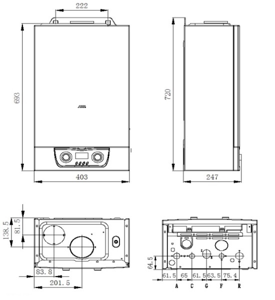 Котёл газовый Mizudo M13ТL БП-00000815