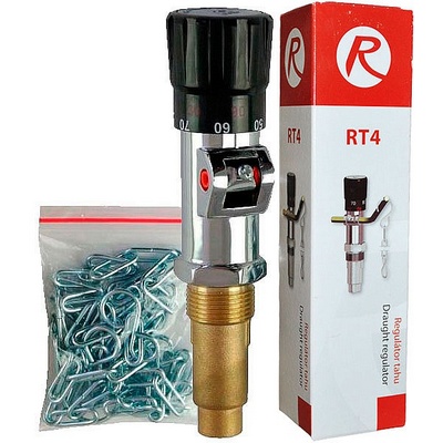 Регулятор тяги Regulus модель RT4 для твердотопливных котлов 13878