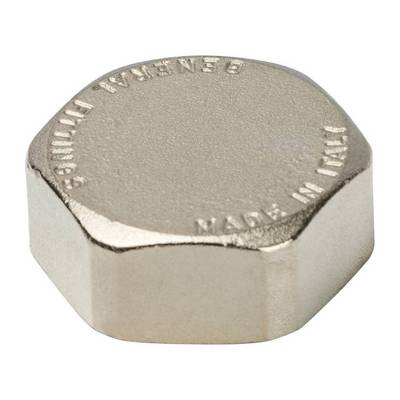 Заглушка латунная внутренняя резьба никелированная Stout