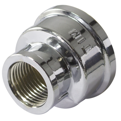 Муфта латунная переходная внутренняя резьба хромированная Tim