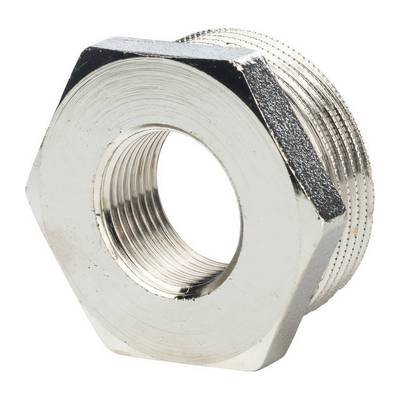 Футорка латунная наружная/внутренняя резьба никелированная Stout