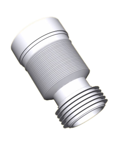 Гофра для унитаза Ø110 L=231-500 мм с гофрированным окончанием АНИ пласт K828