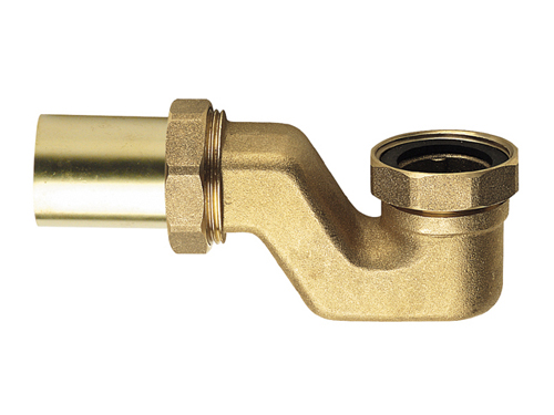 Колено-слив для ванны 11/2" без выпуска, плоский, Латунь Remer 98112RR