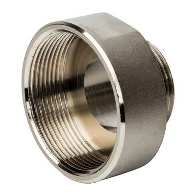 Переходник латунный внутренняя/наружная резьба никелированный Stout