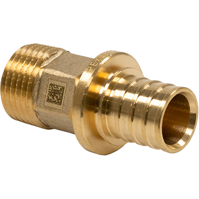 Переходник с наружной резьбой для труб из сшитого полиэтилена Рехау Rautitan MX DZR латунь