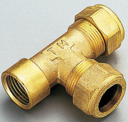 Тройник комб. вн 22х22х1/2" Медь обж. мод. 1039 Tiemme