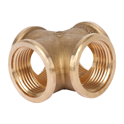 Крестовина латунная внутренняя резьба Stout