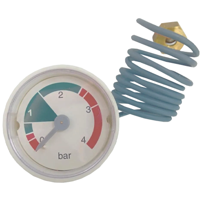 Манометр капиллярный для котлов Baxi 0-4 бар Ø37 мм (9951650, 200025384, 99516511P), CPG37-1-A