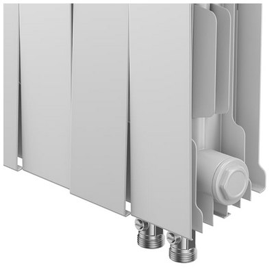 Радиаторы Royal Thermo PianoForte 200 Bianco Traffico VDR биметаллические, белые нижнее правое подключение