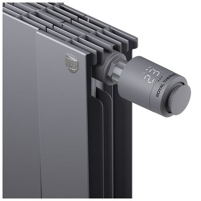 Головка термостатическая (термоголовка) M30х1,5 + Click Чёрный Royal Thermo Smart Heat RTE 77.001B