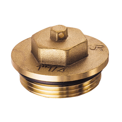 Заглушка (пробка) латунная с НАРУЖНОЙ резьбой НР 1" o-ring Латунь DZR FAR FK 4149 10