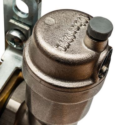 Коллекторная группа для отопления Stout на 5 выходов латунная с кранами и воздухоотводчиками SMB-0468-000005