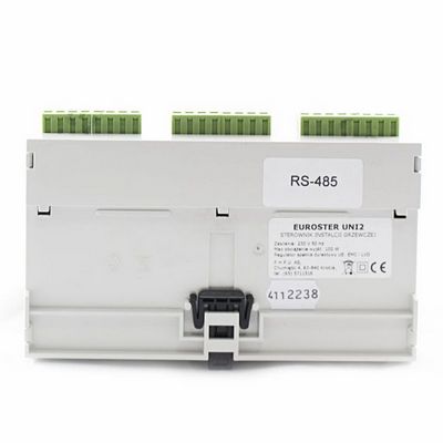 Контроллер отопления Euroster UNI2 погодозависимый для управления двумя контурами со смесительными клапанами, контуром загрузки и контуром рециркуляции бойлера в комплекте с датчиками EUNI2