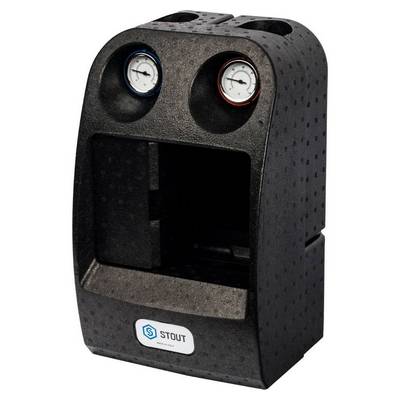 Насосная группа с 3-ходовым приводным смесителем Ду25 в теплоизоляции (без насоса) Stout SDG-0007-002501