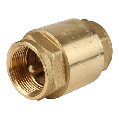 Обратный клапан с внутренней резьбой с металлическим затвором, латунь, Itap 100