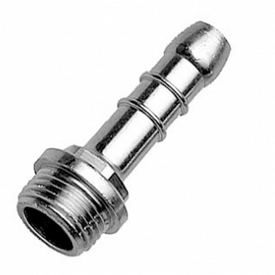 Штуцер латунный НАРУЖНАЯ резьба НР 1/2"х14 мм никелированный Remer 53112RR