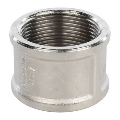 Муфта латунная внутренняя резьба никелированная Stout