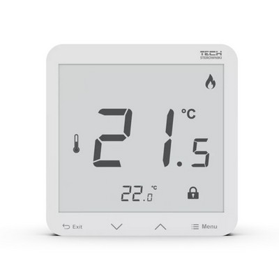 Терморегулятор беспроводной комнатный c датчиком влажности ST-R-8 PLUS Tech программируемый серия 4/8/9/X