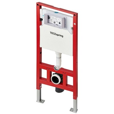 Инсталляция для унитаза Tece TECEspring 4 в 1 с панелью смыва TECEspring R Хром глянец S955101