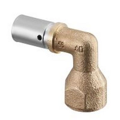 Угол комб. вн 26x3/4" пресс Бронза Oventrop Cofit PD