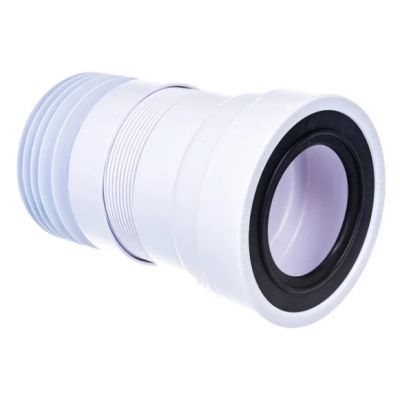 Гофра для унитаза Ø110 L=200-330 мм с гофрированным окончанием McAlpine MRWC-F20R