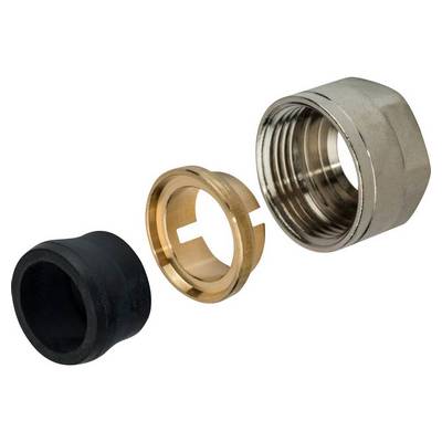 Соединитель коллекторный обжимной Stout Ø15х3/4"ЕК евроконус для медной трубы SFC-0023-001520