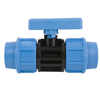 Кран шаровой обжимной Ø32х32 пластиковый для труб ПНД Джилекс 9362