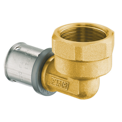 Угол комб. вн 26x1" пресс Латунь FAR