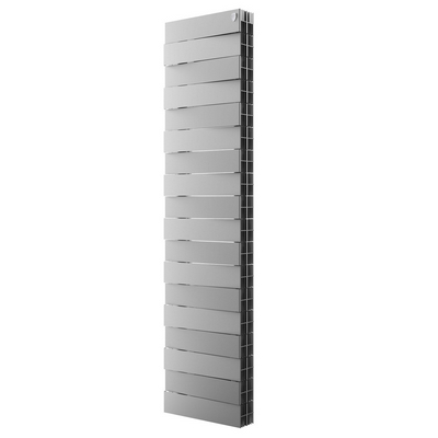 Радиаторы Royal Thermo PianoForte Tower 300 Silver Satin биметаллические, серебристые боковое подключение