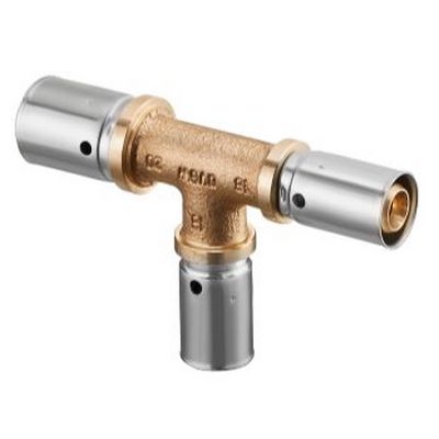 Тройник перех. 20х16х16 пресс Бронза Oventrop Cofit PD