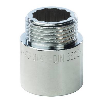 Удлинитель латунный внутренняя/наружная резьба хромированный Stout