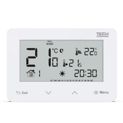 Терморегулятор проводной двухпозиционный программируемый ST-293v3 Tech серия 5/10, с датчиком  влажности
