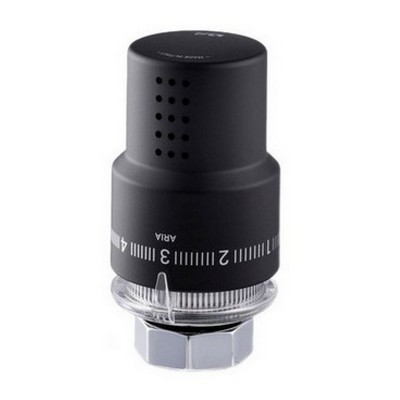 Головка термостатическая (термоголовка) M30х1,5 жидкостная Чёрный Royal Thermo Design RTO 07.0008